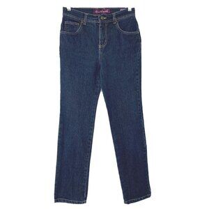 Gloria Vanderbilt Women's size 4P Amanda Jeans Stretch Denim 27 x 27 Darker Wash